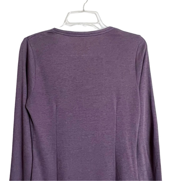 Horny Toad Activewear Dress Size S Womens Purple Long Flare Sleeves Stretch - Picture 5 of 7